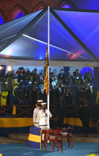 Queen's standard being lowered 