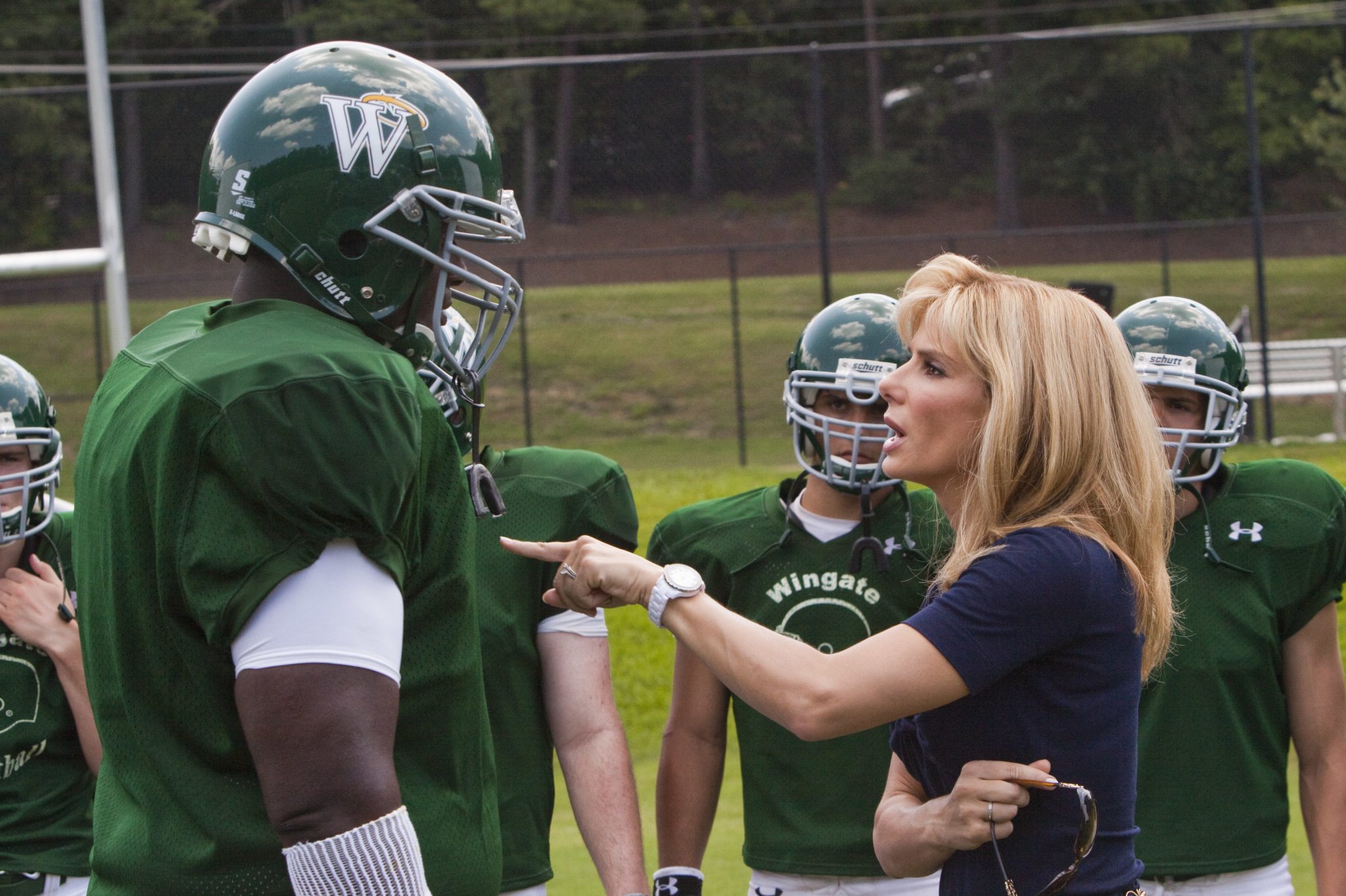 Quinton Aaron and Sandra Bullock in The Blind Side (Photo Credit: Alcon Entertainment/ Warner Bros. Pictures/ Zucker/ Netter Productions/ MovieStills DB) 