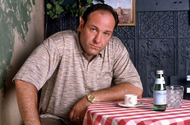 James Gandolfini on the set of ‘The Sopranos’ (Photo Credit: HBO & MovieStillsDB)