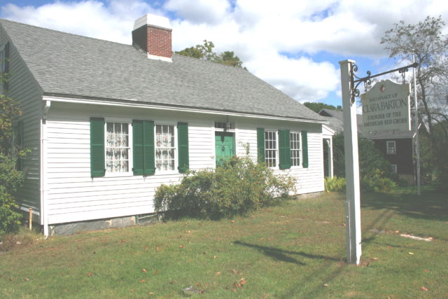 Clara Barton's birthplace, a small white house