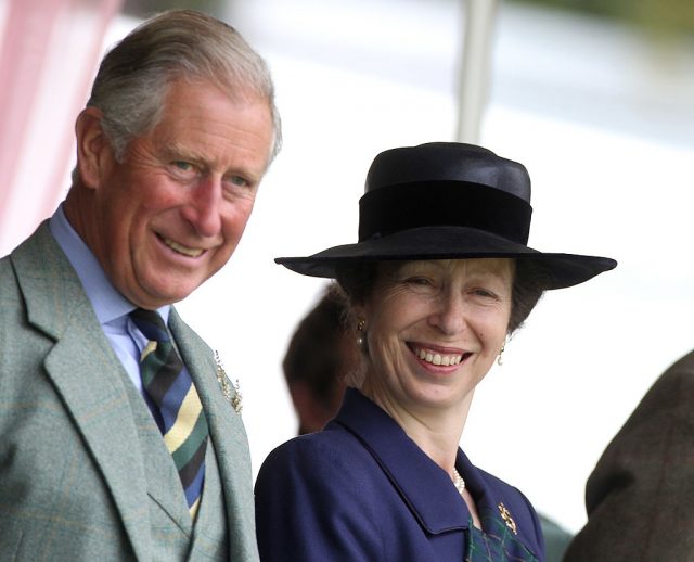 Prince Charles, Prince of Wales and Princess Anne, Princess Royal laugh