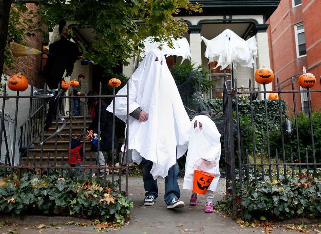 The Abrahms family "trick or treat"