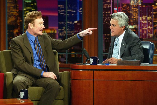 Conan O'Brien appears on "The Tonight Show with Jay Leno"