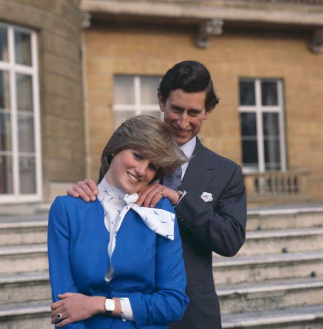 Diana and Charles in an engagement photo