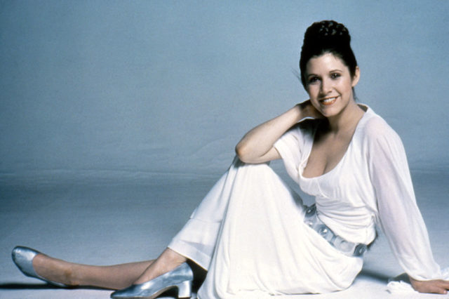 Carrie Fisher as Princess Leia in 'Star Wars: Episode IV - A New Hope'