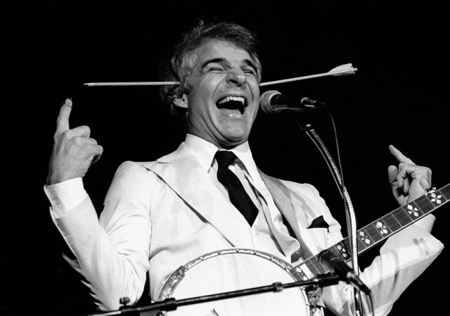 Steve Martin on stage