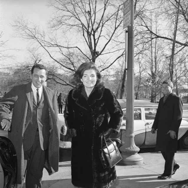 Jackie Kennedy and Clint Hill 1964 