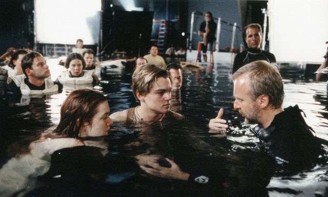 Kate Winslet, Leonardo DiCaprio and James Cameron 