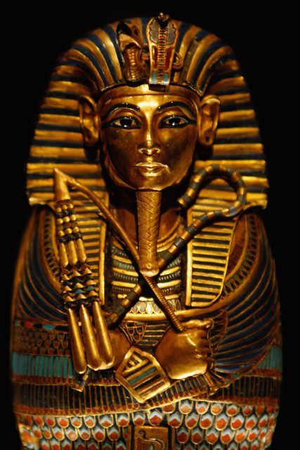 King Tut's funerary mask 