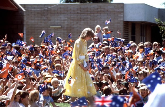 Princess Diana at the School of Air in Alice Springs 