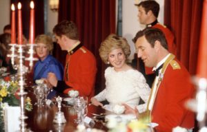 Princess Diana at a banquet