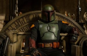 Boba Fett sitting down