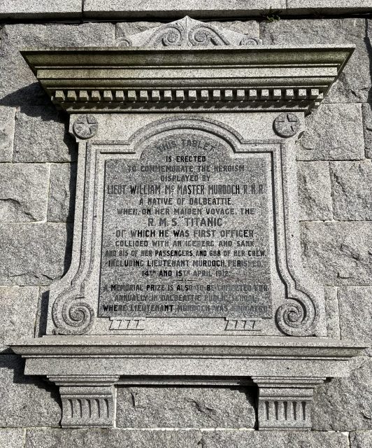 William Murdoch memorial 