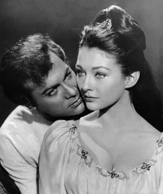 Christine Kaufmann and Tony Curtis