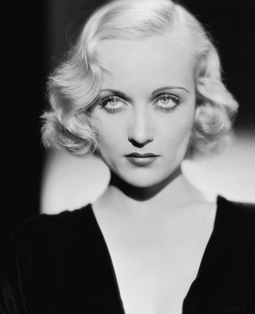 American film actress Carole Lombard