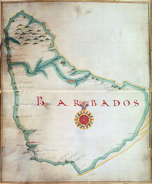 Map of Barbados