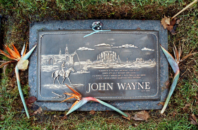 John Wayne's Gravestone