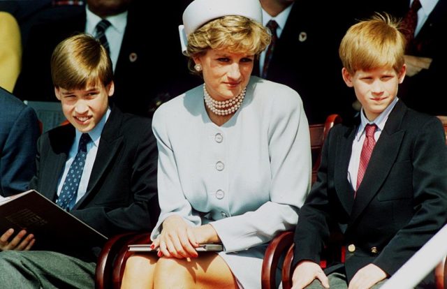 Diana, Princess of Wales with her sons 
