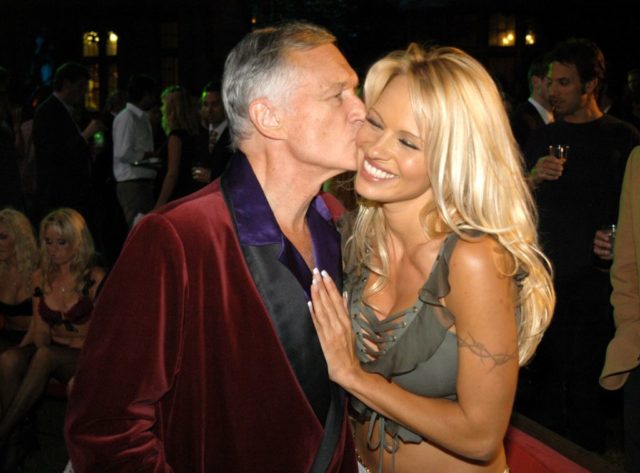 Hugh Hefner and Pamela Anderson 