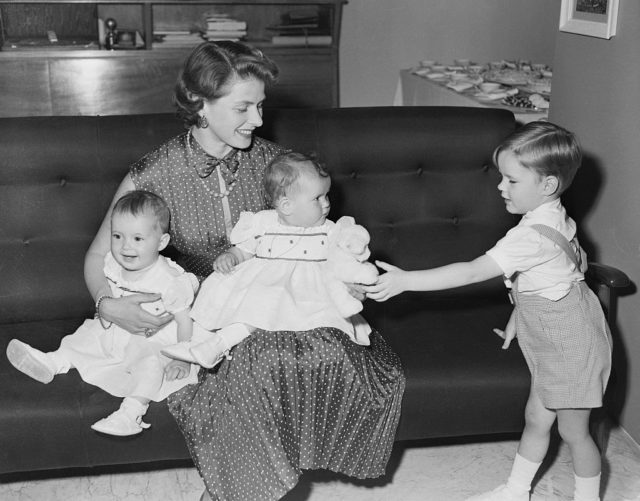 Ingrid Bergman and her children