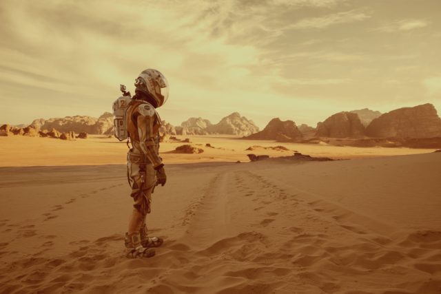 Matt Damon in the Martian 