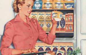 Woman selecting products at the store
