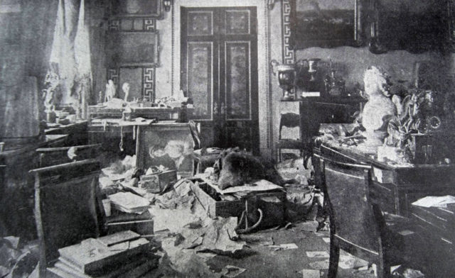 Czar Nicholas demolished study 