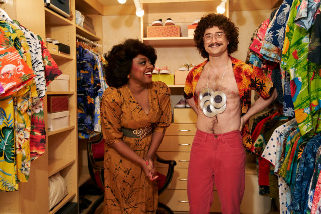 Quinta Brunson and Daniel Radcliffe as Oprah and "Weird Al" Yankovic in 'Weird: The Al Yankovic Story'