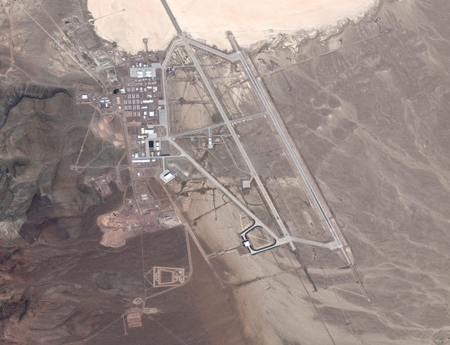 Satellite image of Area 51 