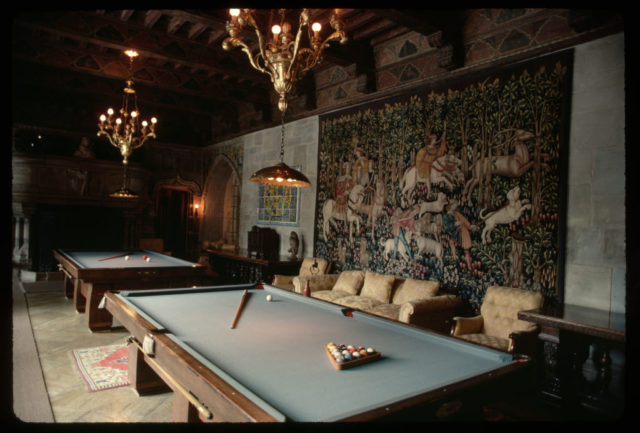 Billiard Hall at Hearst Castle 