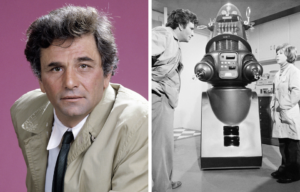 Peter Falk, Lee Montgomery, Robby the Robot