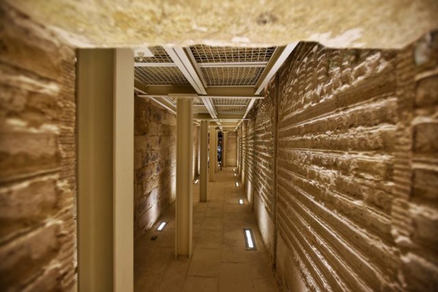 Interior of Djoser pyramid 