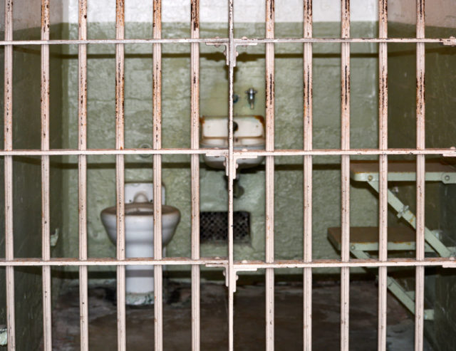 A cell at the former Alcatraz Federal Penitentiary