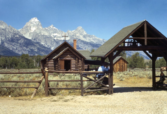 An Old West church