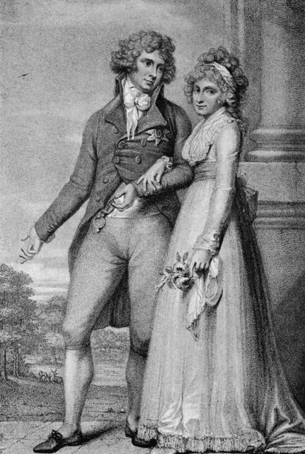 George IV of England on his wedding day