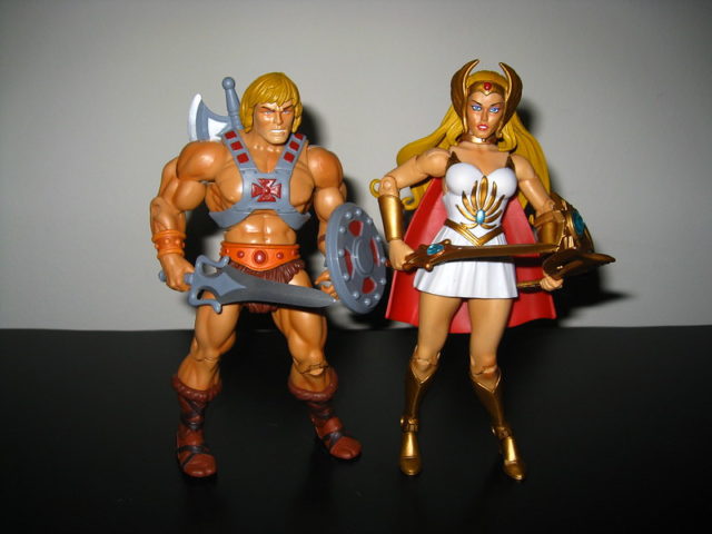 He-Man and She-Ra action figures