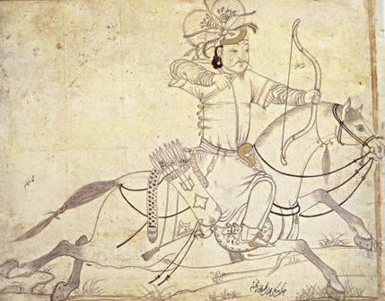 A Mongol horse archer 