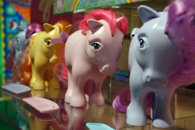 Row of My Little Pony toys