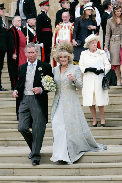 Prince Charles, Camilla, and Queen Elizabeth 