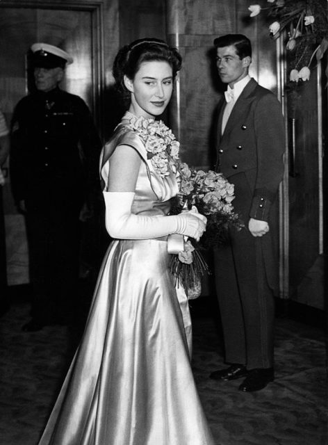 Princess Margaret at the premiere of Hamlet, 1953