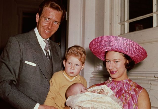 Princess Margaret with Lord Snowdon and their two children