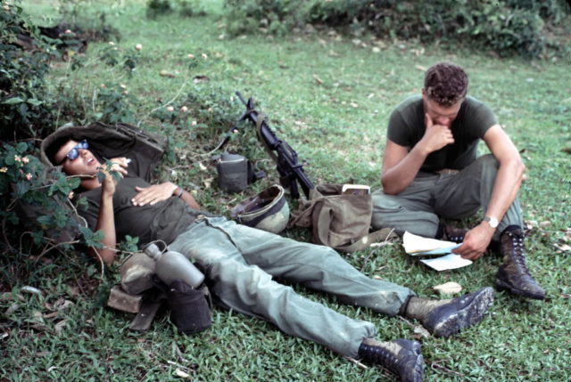 US Marines taking a break