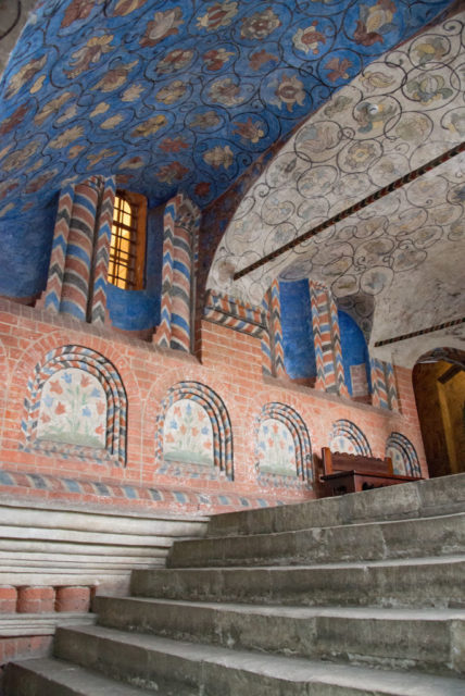 inside St. Basil's Cathedral 