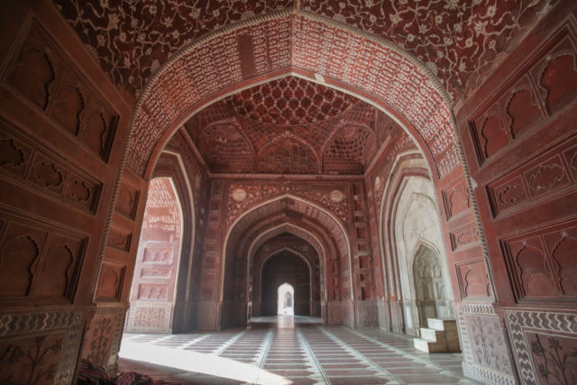 inside the Taj Mahal 