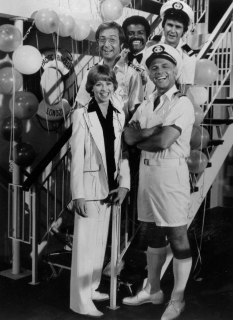 Original cast of The Love Boat standing together