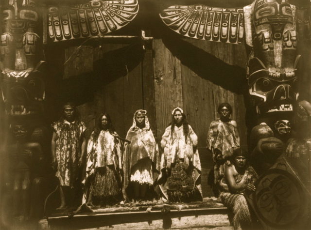 Kwakiutl wedding party