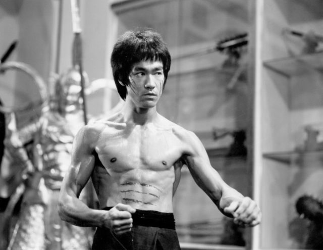 Bruce Lee on the Set of Enter The Dragon