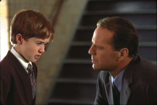 Haley Joel Osment and Bruce Willis as Cole Sear and Malcolm Crowe in 'The Sixth Sense'