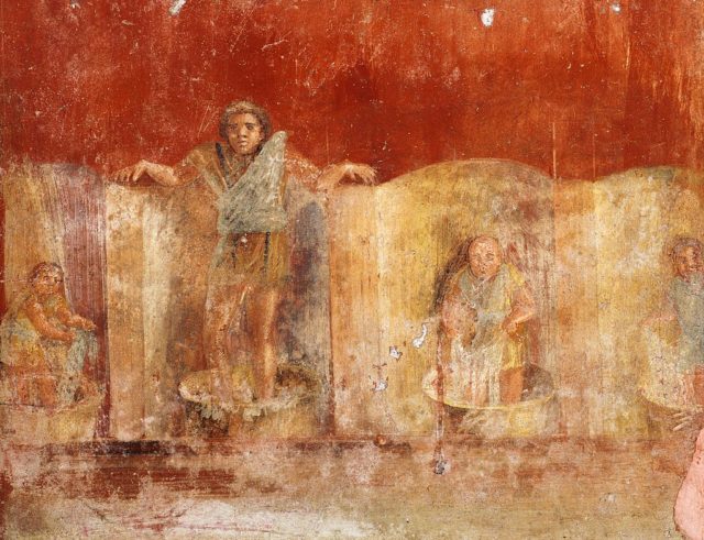 Fresco depicting Laundrymen