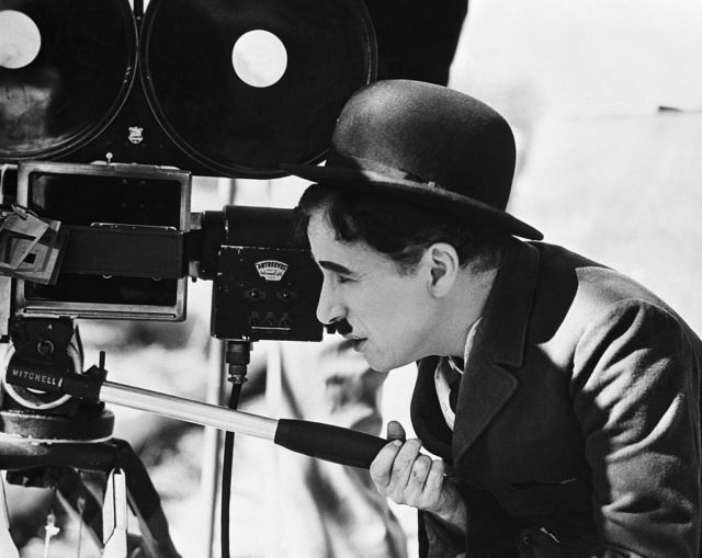 Charlie Chaplin behind the camera 